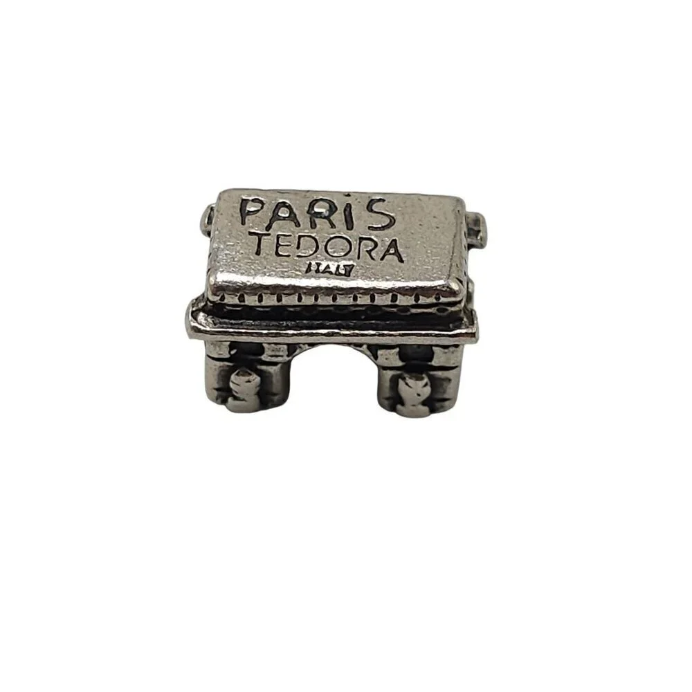 Tedora Paris Italy Silver Charm Bead For European Bracelets Necklace